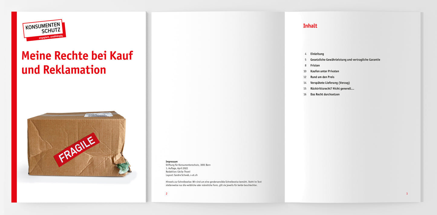Meine Rechte bei Kauf und Reklamation