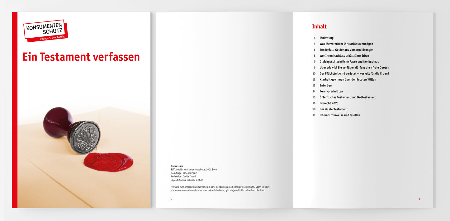 Ein Testament verfassen