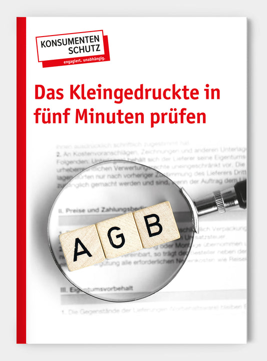 AGB - Das Kleingedruckte in fünf Minuten prüfen
