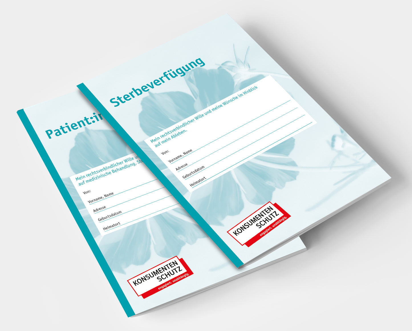 Set «Vorsorgen»: Patient:innenverfügung und Sterbeverfügung