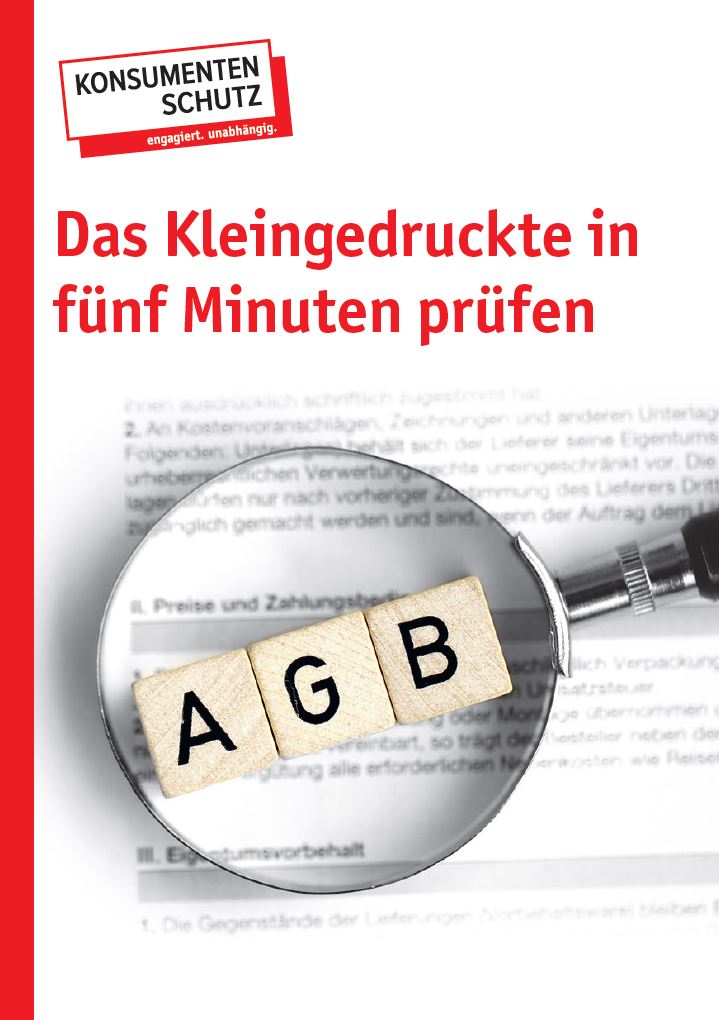 AGB - Das Kleingedruckte in fünf Minuten prüfen