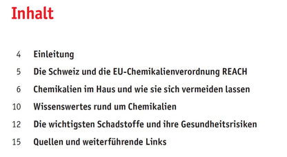 Chemikalien im Haushalt vermeiden