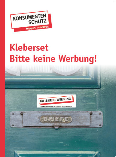 Kleber-Set: Keine Werbung